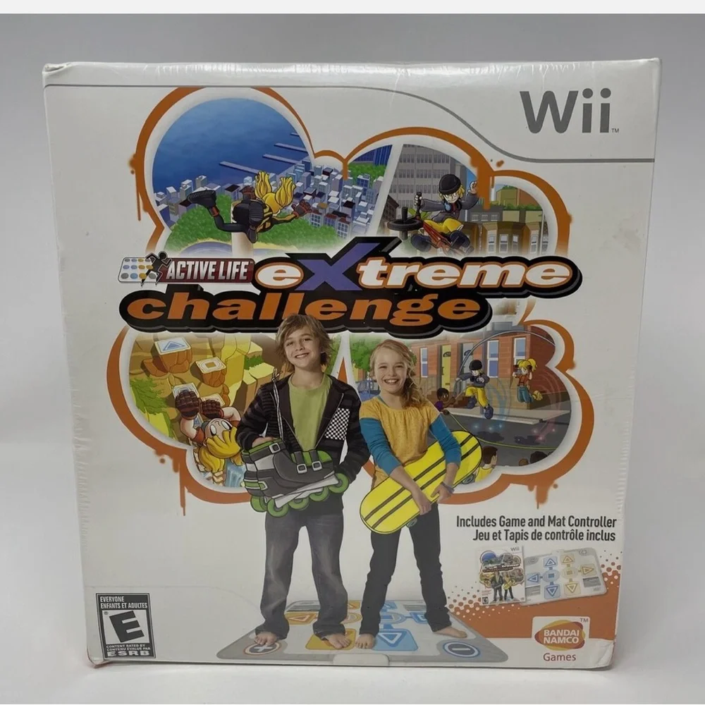 Active Life Extreme Challenge Wii Complete in Box Game and Mat Controller New